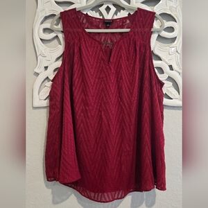 Torrid Red Clip Dot Tank - 1